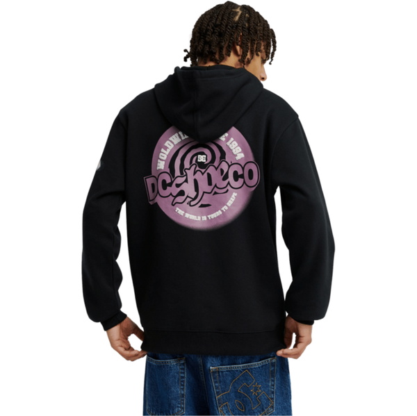 2026 DC Shoes Mens Eye Of The Storm Zip Thru Hoodie EDYSF03282 - Black